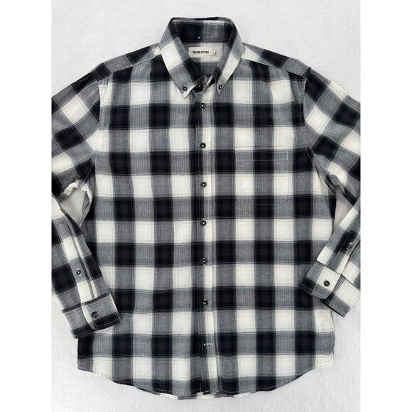Taylor Stitch The Jack Everyday Oxford Coal Herringbone Check Shirt 40 M - Picture 3 of 7